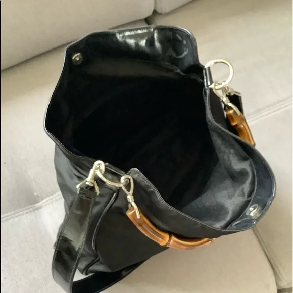 GUCCI nylon BAMBOO handle bag 🎋 - Picture 8 of 15